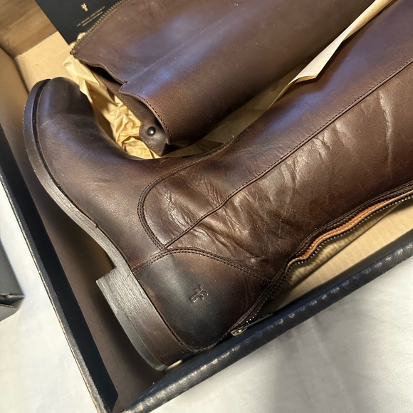 Frye Melissa stud back zip leather boots - Picture 2 of 5